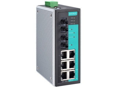 Moxa EDS-408A-MM-ST工業網絡交換機 堅固可靠的網絡連接解決方案